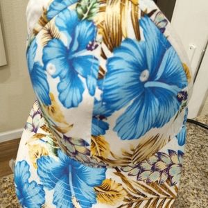 Double Portion Supply Hawaiian floral Print Cap